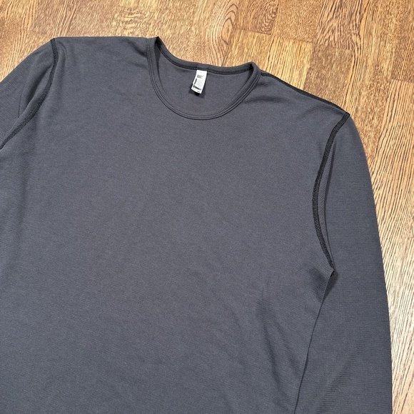 Vintage Y2K American Apparel Dexter Thermal Waffle Knit L/S T Shirt Mens 2XL - Picture 3 of 8